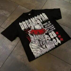 y2k black graphic Tshirt